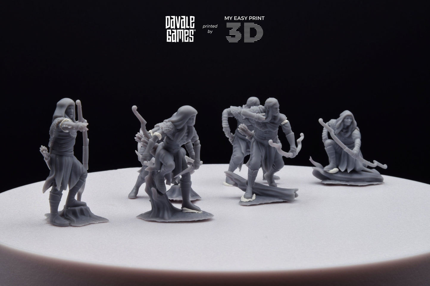 Forest Scout Elf - Davale Games - 3D Printed with high quality resin for LOTR/D&D games