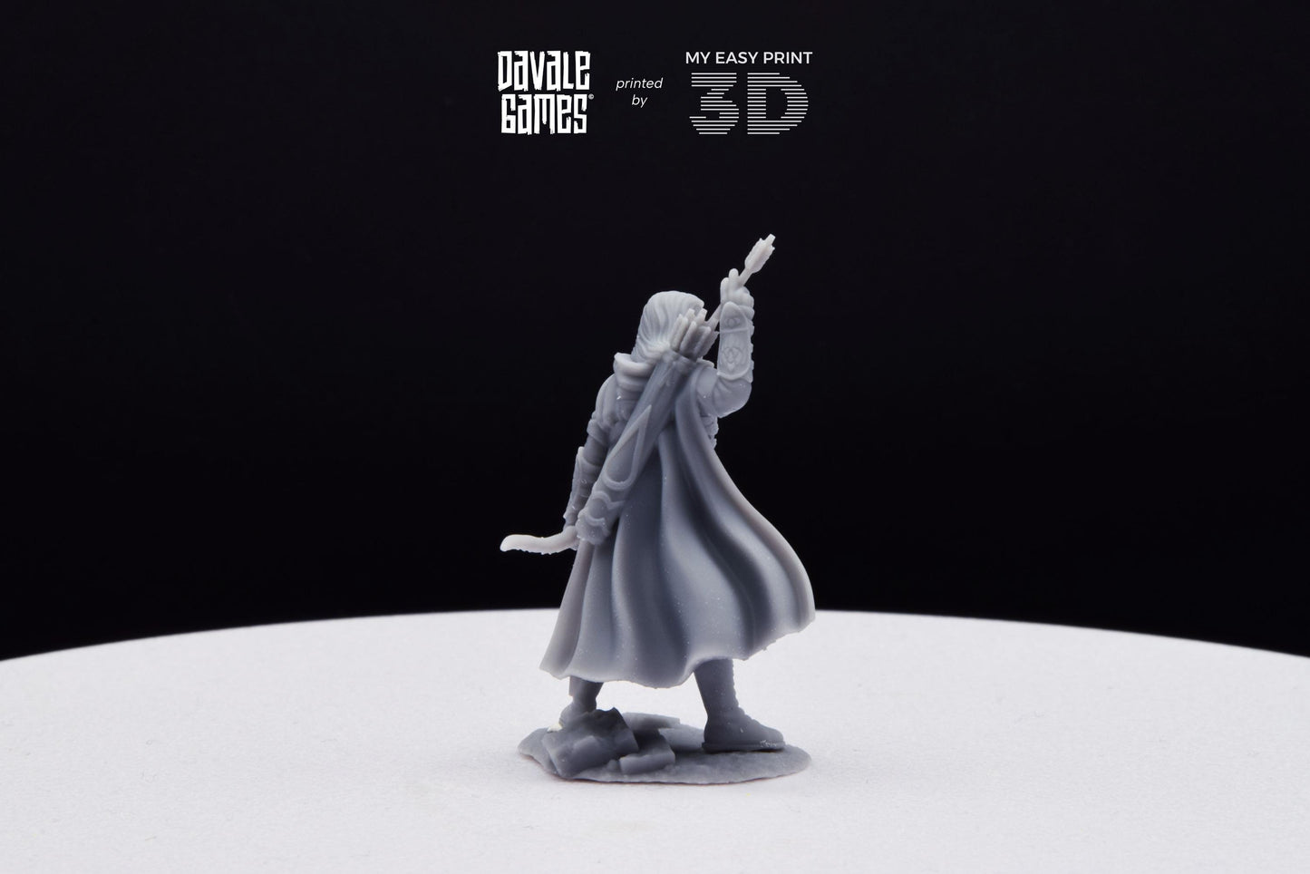 Damord, Captain of Rangers - Grey Castle - Davale Games - 3D Printed with high quality resin for LOTR/D&D games