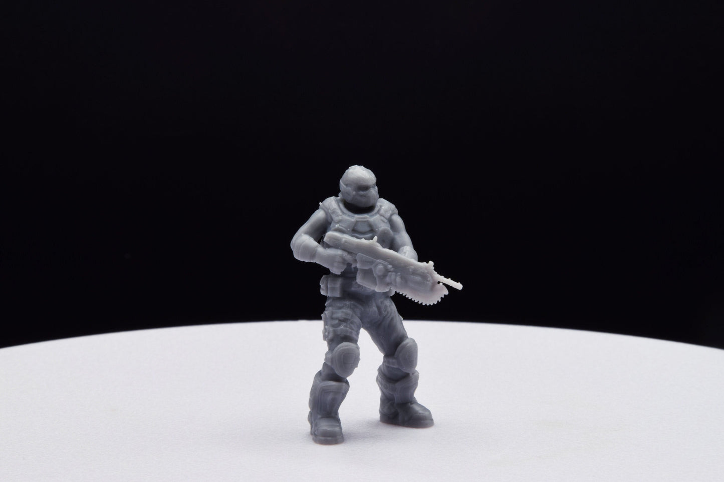 Gears Of War COG Soldier Summer Male Old Miniature - TheSTLSmith - 3D Printed with high quality resin for Skirmish/D&D games