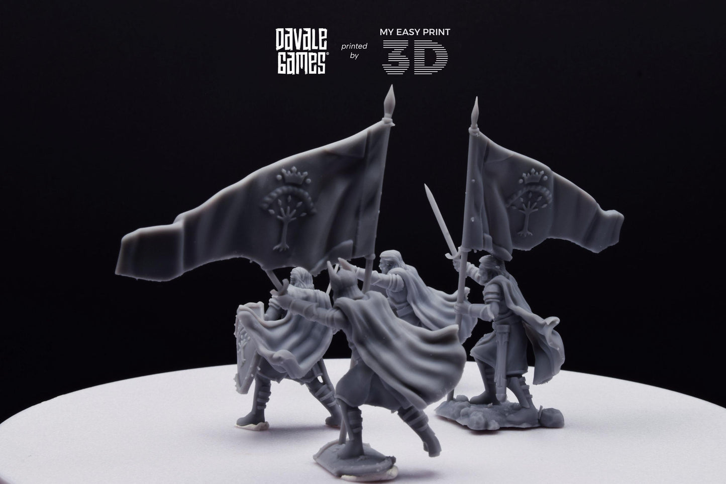High Human Commander - Davale Games - 3D Printed with high quality resin for LOTR/D&D games