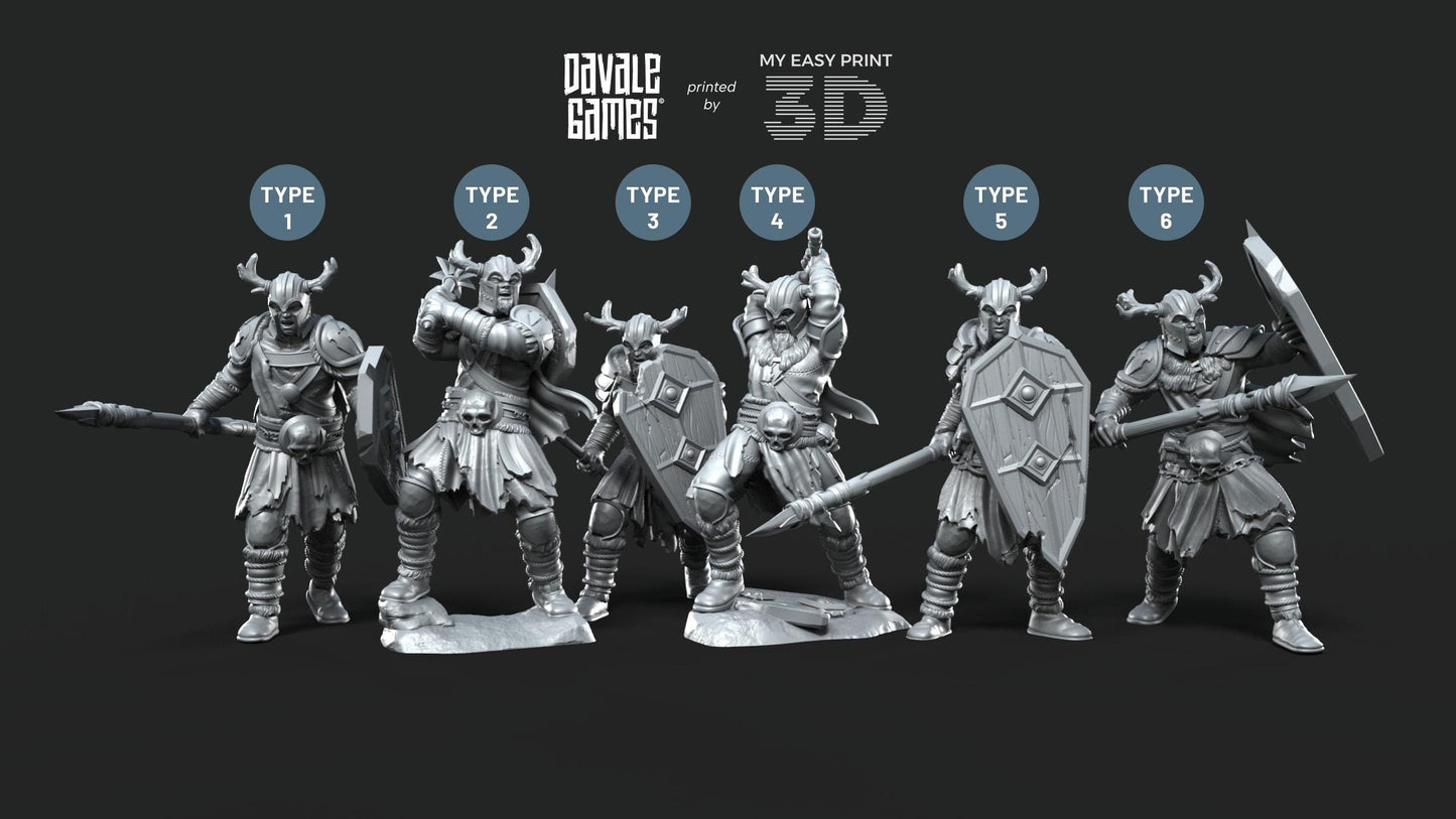 Warriors of Khalüm - Dead City - Davale Games - 3D Printed with high quality resin for LOTR/D&D games