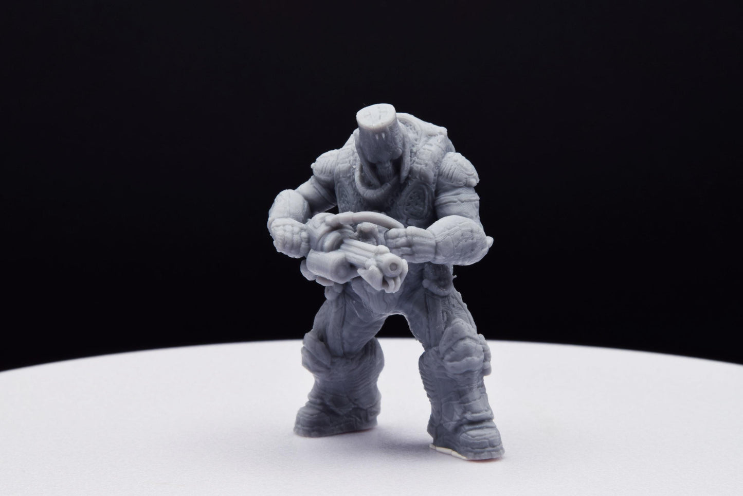 Gears Of War Boomer Grinder Ot Miniature - TheSTLSmith - 3D Printed with high quality resin for Skirmish/D&D games