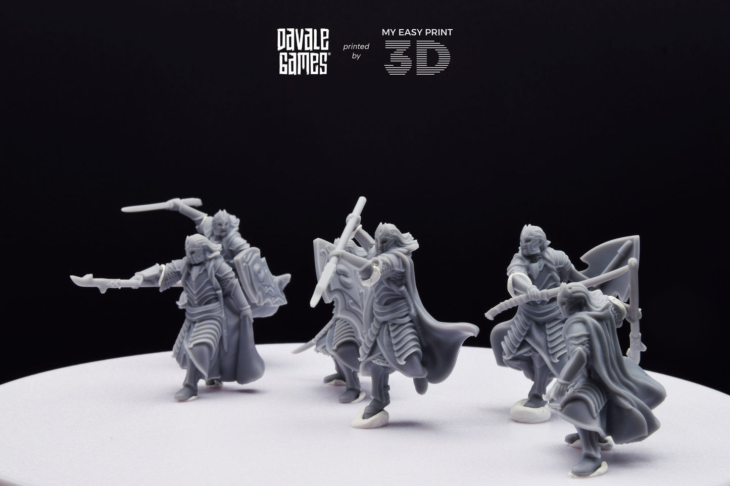 Bloody Elf King Guard - Davale Games - 3D Printed with high quality resin for LOTR/D&D games