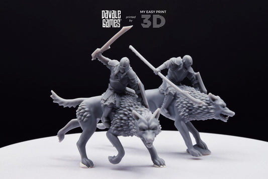 Rider Super Orc - Davale Games - 3D Printed with high quality resin for LOTR/D&D games
