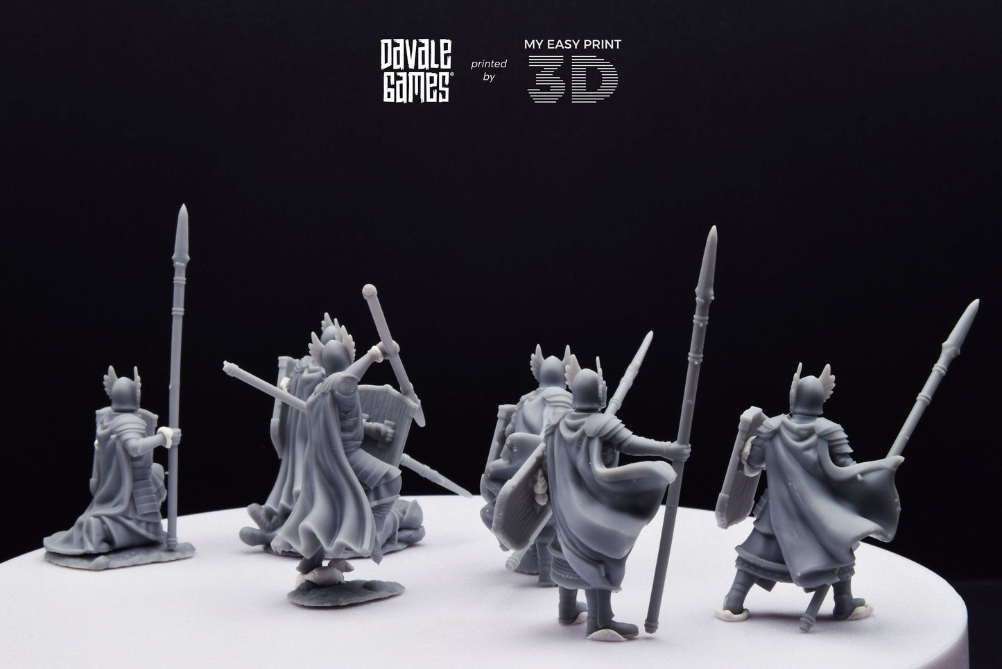 Guards of the Grey Tree - Foot - Grey Castle - Davale Games - 3D Printed with high quality resin for LOTR/D&D games