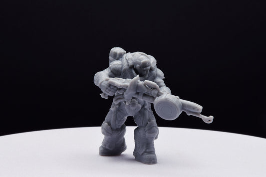 Gears Of War Boomer Flamer Ot Miniature - TheSTLSmith - 3D Printed with high quality resin for Skirmish/D&D games