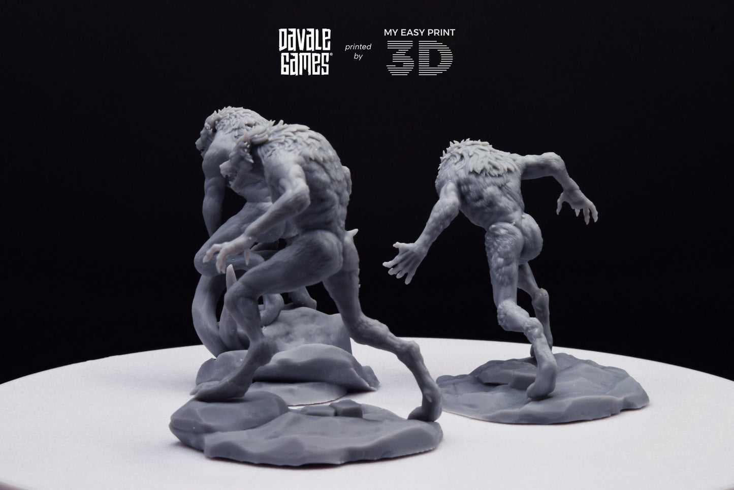 Lycanthropes of Anagar - Davale Games - 3D Printed with high quality resin for LOTR/D&D games