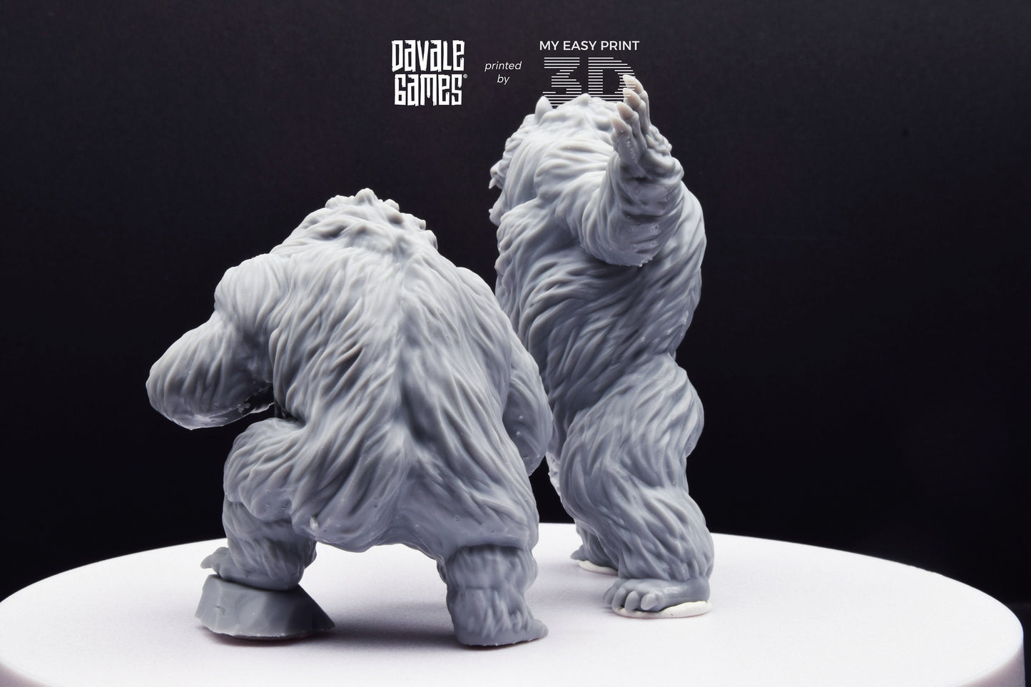 Giant Bears - Davale Games - 3D Printed with high quality resin for LOTR/D&D games