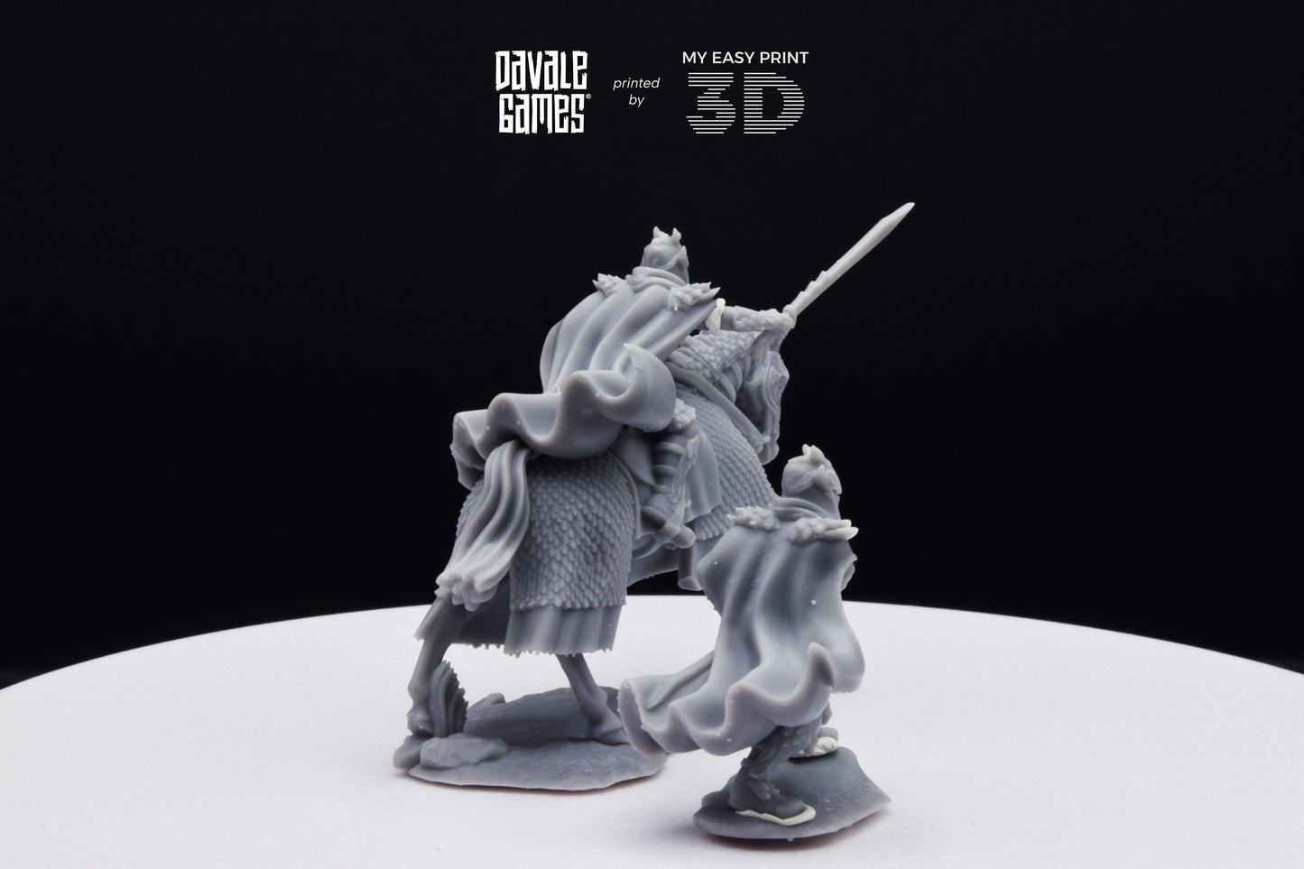 Lord of Dragons - Foot and Mounted - Davale Games - 3D Printed with high quality resin for LOTR/D&D games