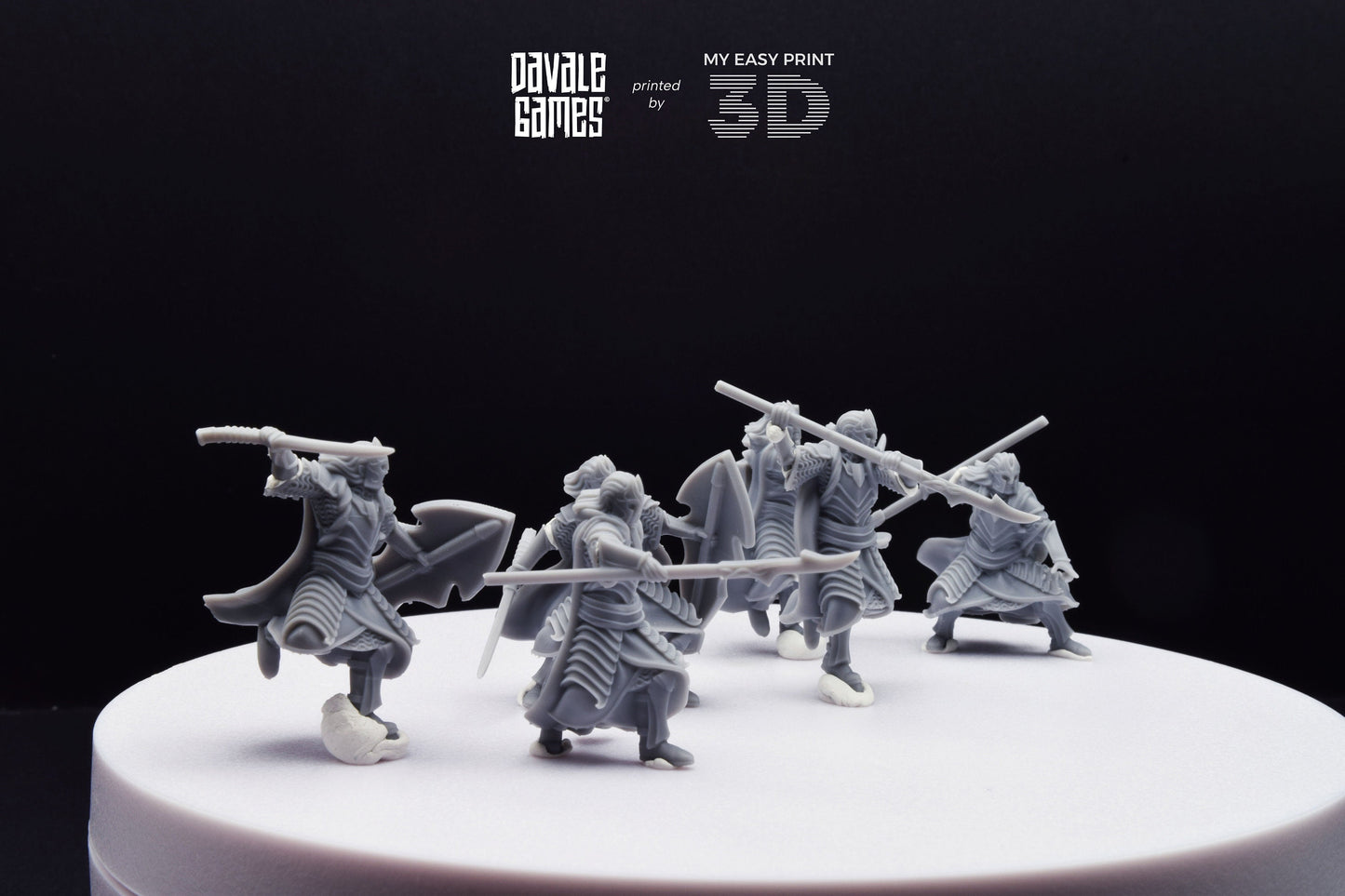 Bloody Elf King Guard - Davale Games - 3D Printed with high quality resin for LOTR/D&D games