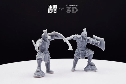 Captain Super Orc - Davale Games - 3D Printed with high quality resin for LOTR/D&D games