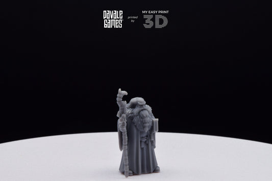 Flea Stonestaff - Davale Games - 3D Printed with high quality resin for LOTR/D&D games