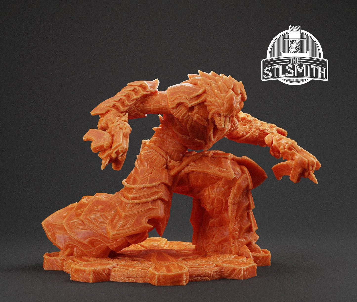 Gears Of War Kantus Armoured Ot Miniature - TheSTLSmith - 3D Printed with high quality resin for Skirmish/D&D games