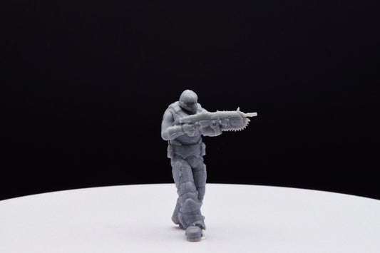 Gears Of War COG Soldier Summer Ot Miniature - TheSTLSmith - 3D Printed with high quality resin for Skirmish/D&D games