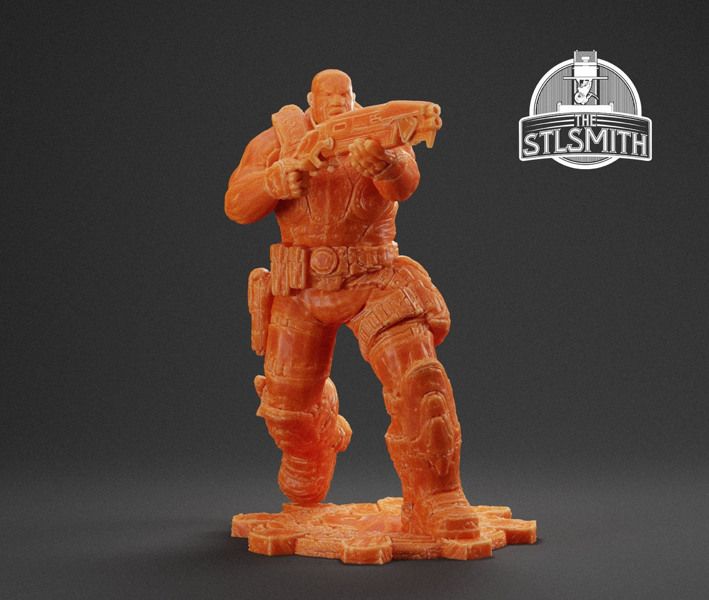 Gears Of War Augustus Cole Winter Ot Miniature - TheSTLSmith - 3D Printed with high quality resin for Skirmish/D&D games