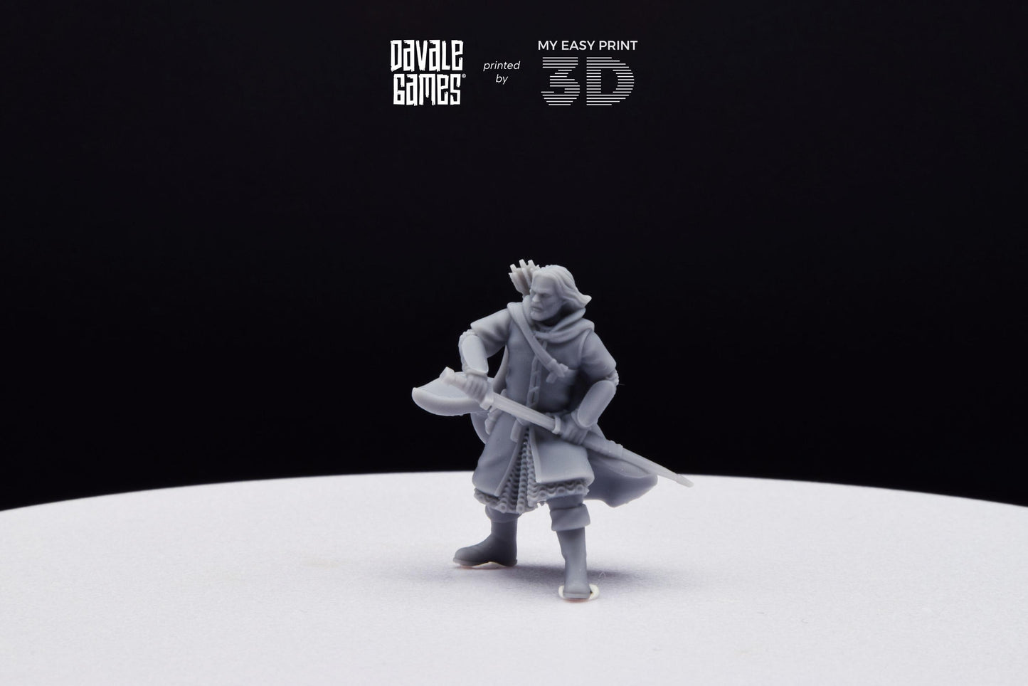 Anaravor Captain from the North People - Davale Games - 3D Printed with high quality resin for LOTR/D&D games