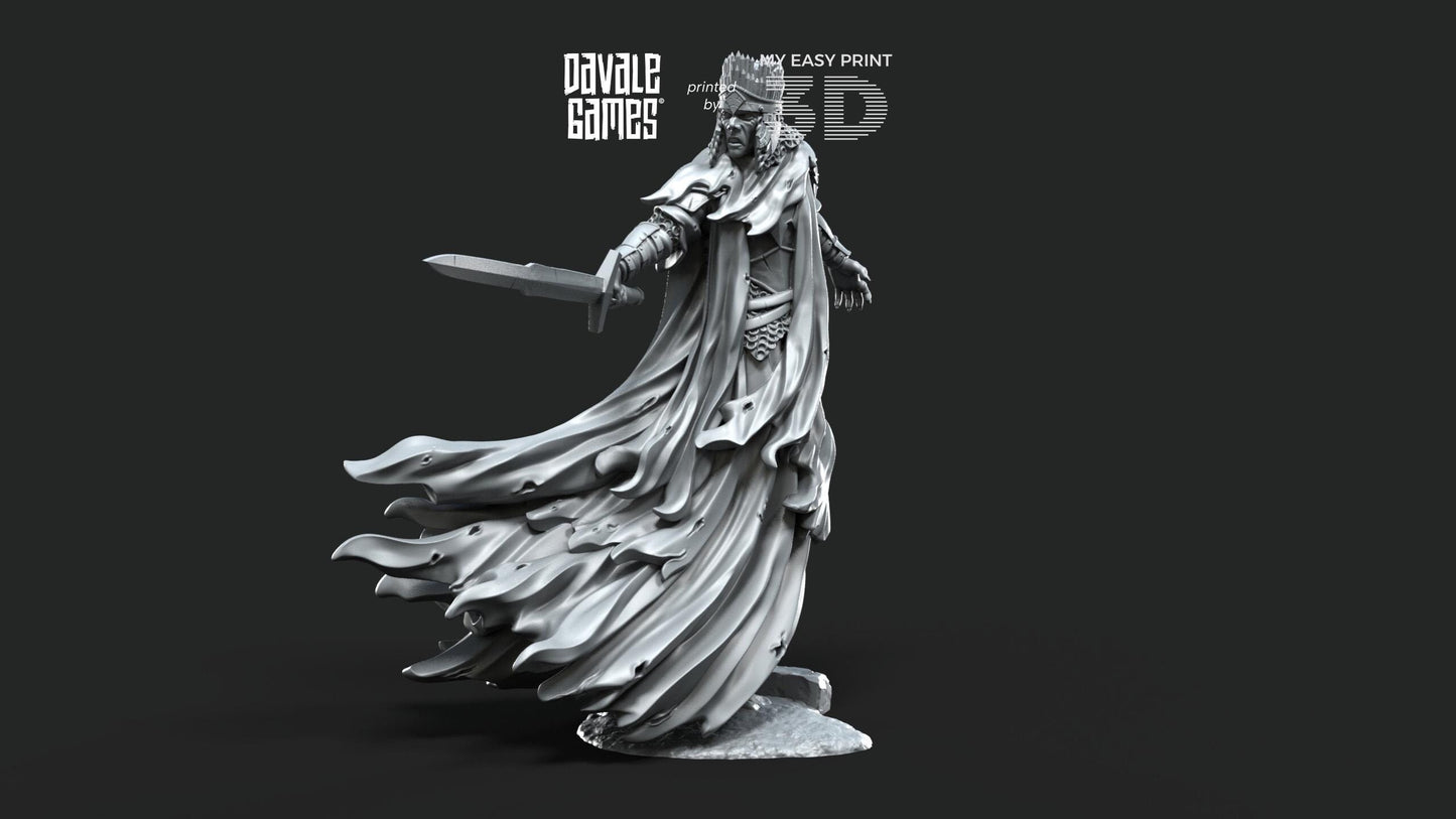Shadow Commander of Anagar - Dead City - Davale Games - 3D Printed with high quality resin for LOTR/D&D games