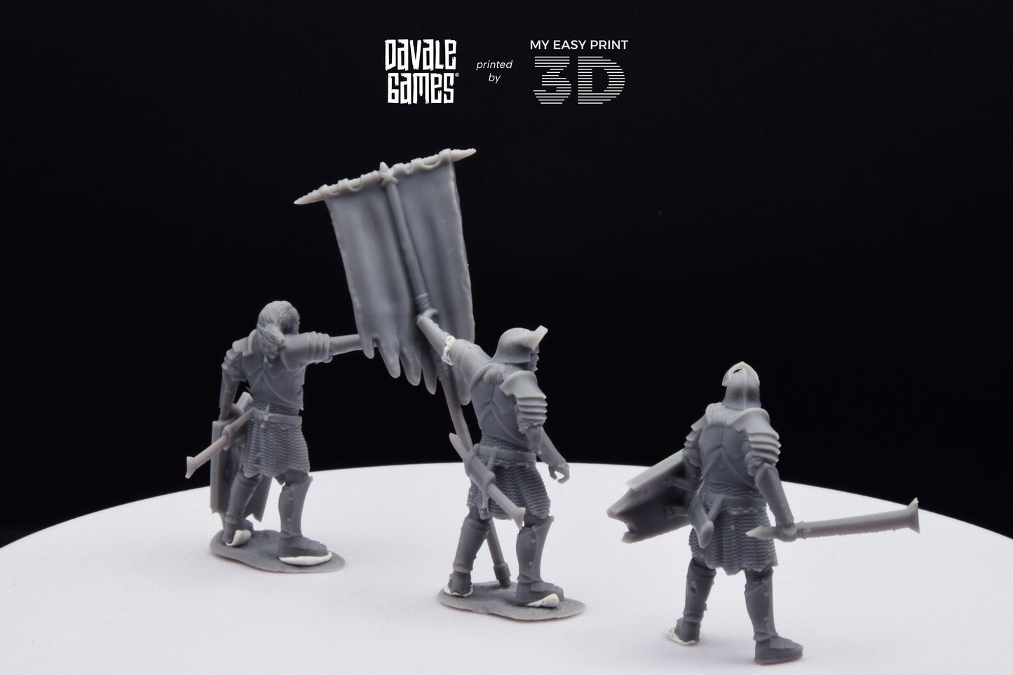 Blood-Handed Command Group - Davale Games - 3D Printed with high quality resin for LOTR/D&D games