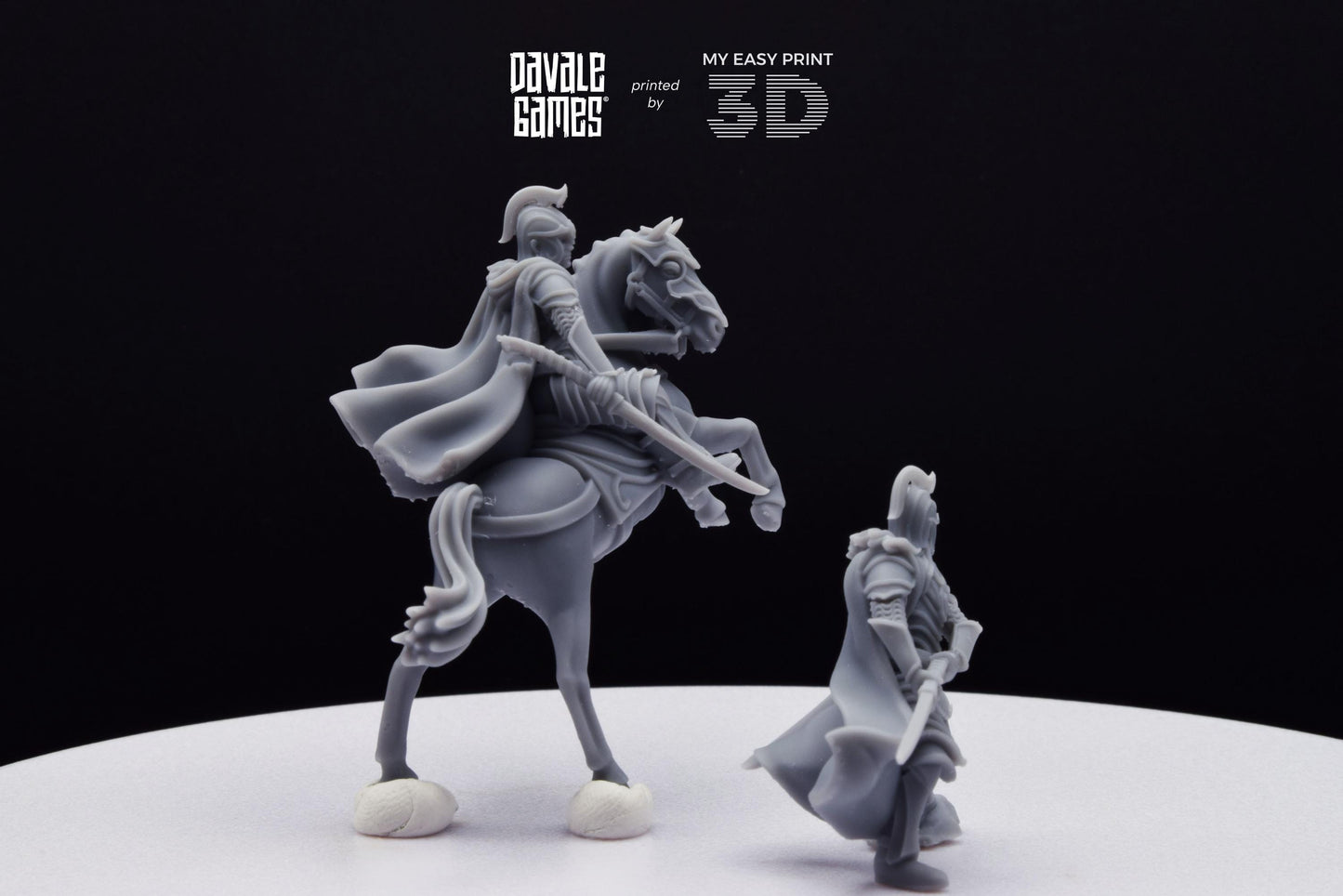 Demon's Slaughter Elf - Foot and Mounted - Davale Games - 3D Printed with high quality resin for LOTR/D&D games