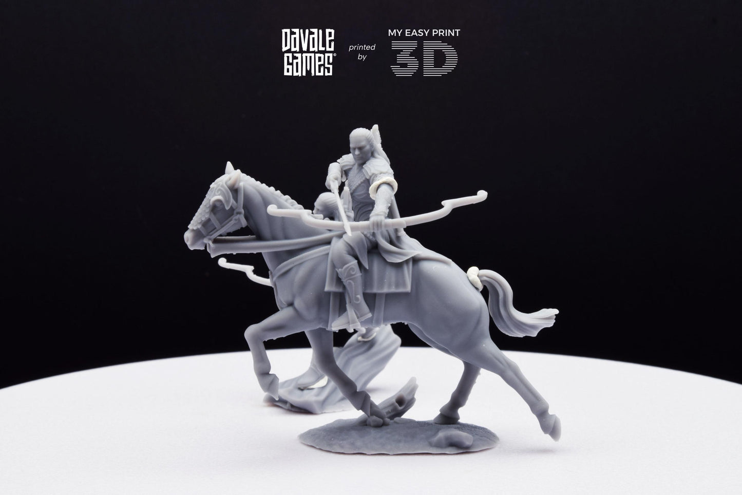 Leingel Forest Prince - Foot and Mounted - Davale Games - 3D Printed with high quality resin for LOTR/D&D games