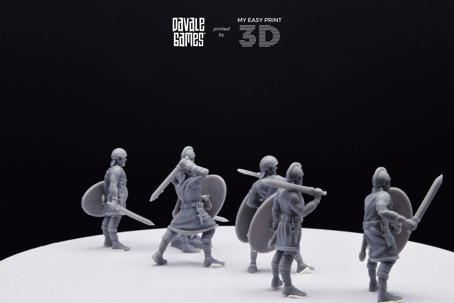 Roman Soldiers without Armour - Davale Games - Historical games - 3D Printed with high quality resin