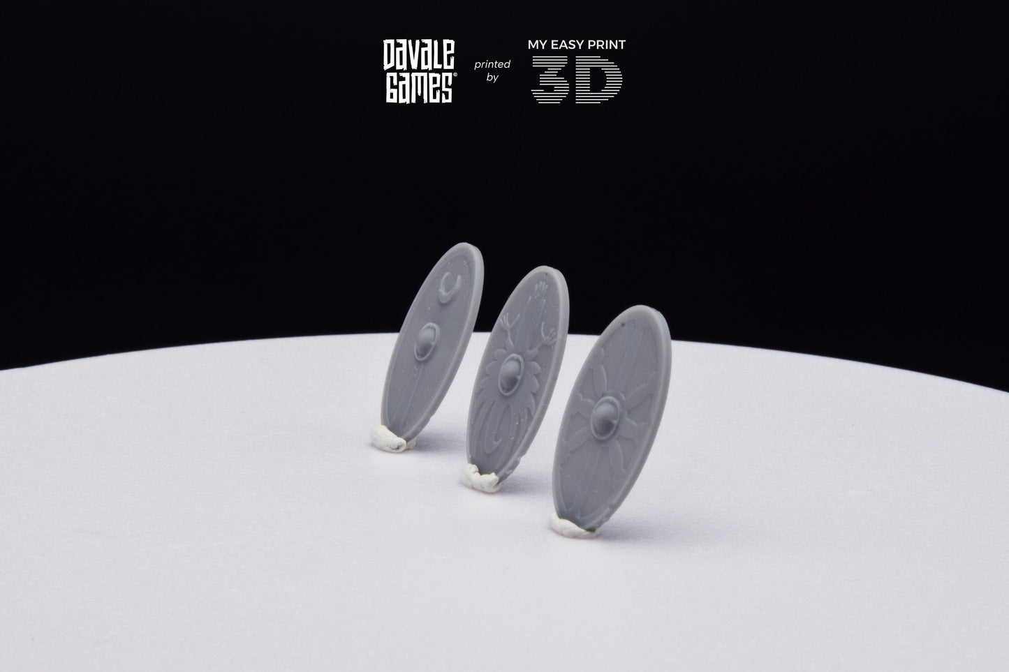 Interchangeable Roman Shields - Davale Games - Historical games - 3D Printed with high quality resin