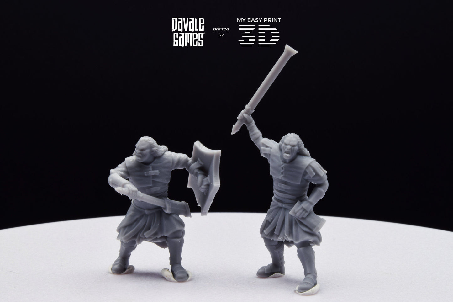Blood-Handed Captains - Davale Games - 3D Printed with high quality resin for LOTR/D&D games