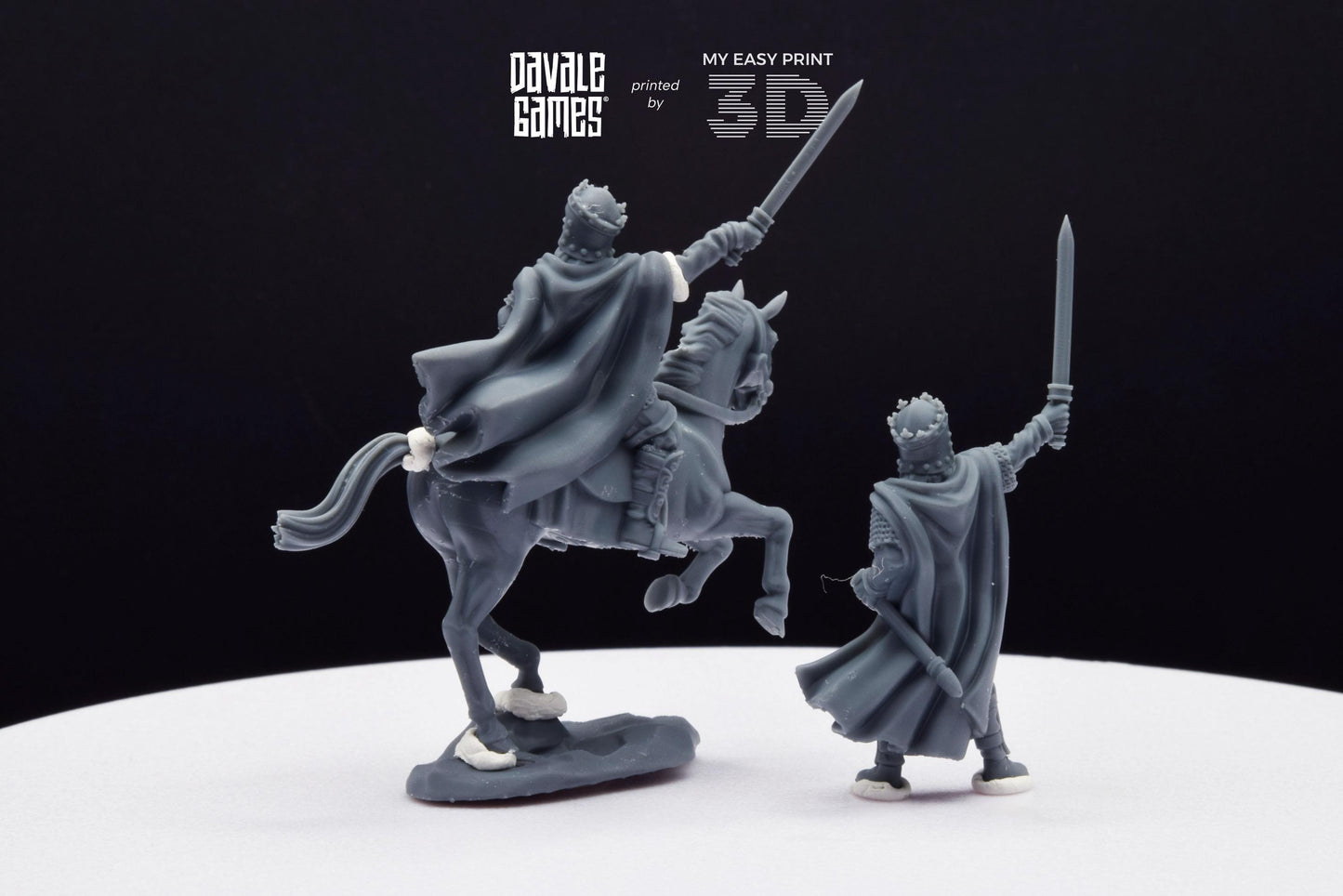 King fo Gepids - Foot and Mounted - Davale Games - Historical games - 3D Printed with high quality resin