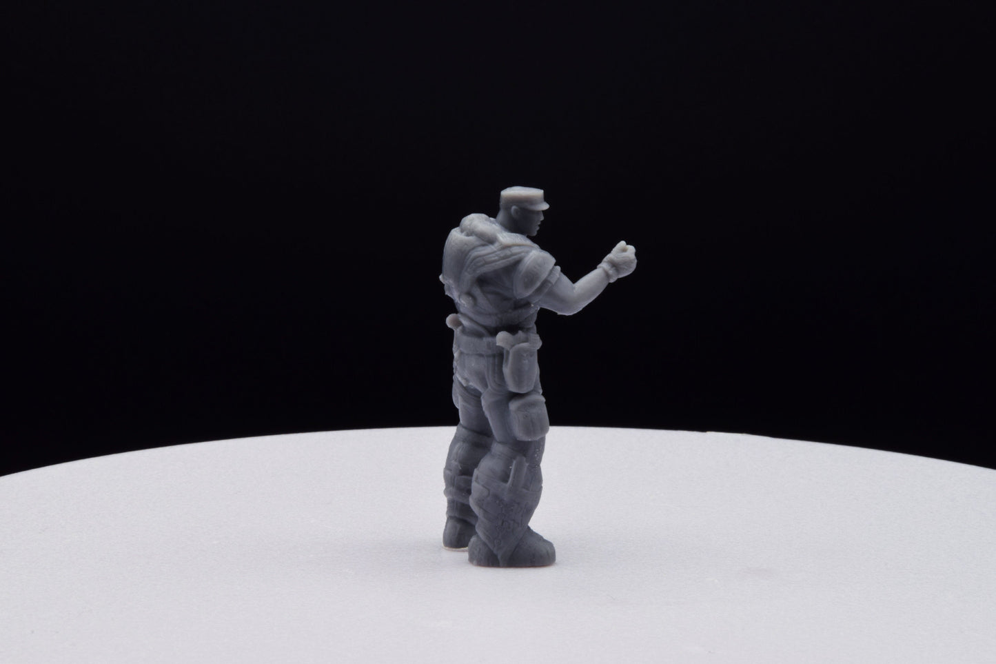 Gears Of War Victor Hoffman - TheSTLSmith - 3D Printed with high quality resin for Skirmish/D&D games