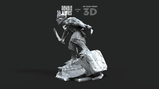 Drolok Crown Master - Goblins of the cave - Davale Games - 3D Printed with high quality resin for LOTR/D&D games