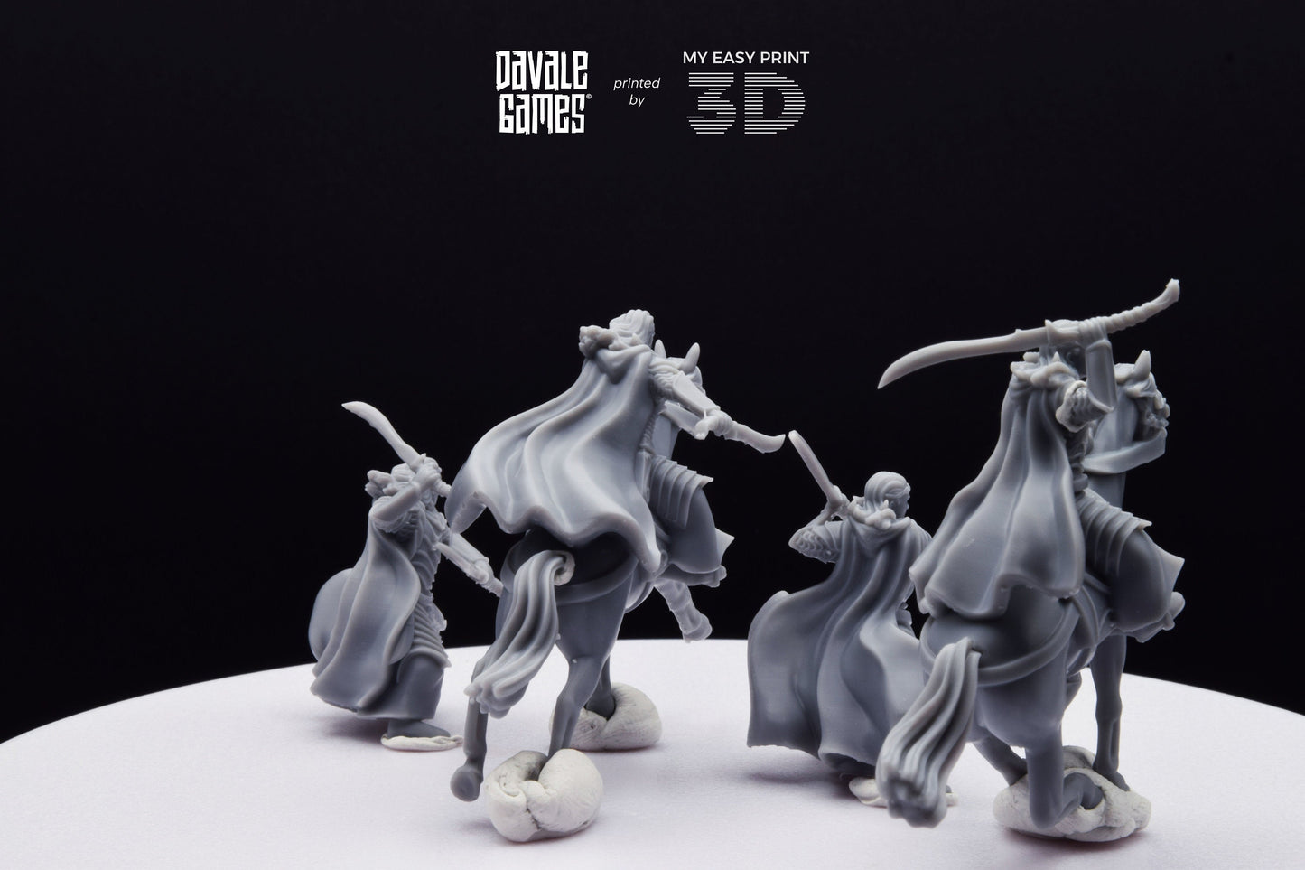 Bloody Elf Brother - Foot and Mounted - Davale Games - 3D Printed with high quality resin for LOTR/D&D games