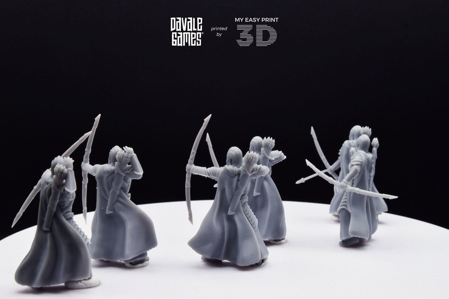Bloody Warrior with Bow - Davale Games - 3D Printed with high quality resin for LOTR/D&D games