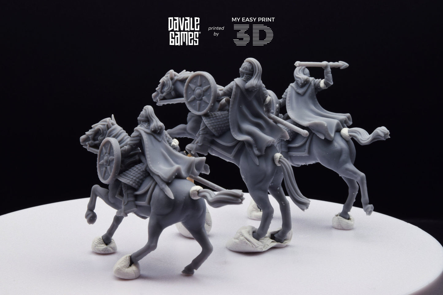 West Human Royal Guard - Mounted - Davale Games - 3D Printed with high quality resin for LOTR/D&D games