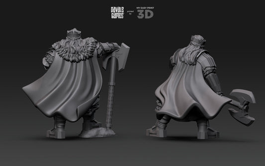 Kalak King - Davale Games - 3D Printed with high quality resin for LOTR/D&D games