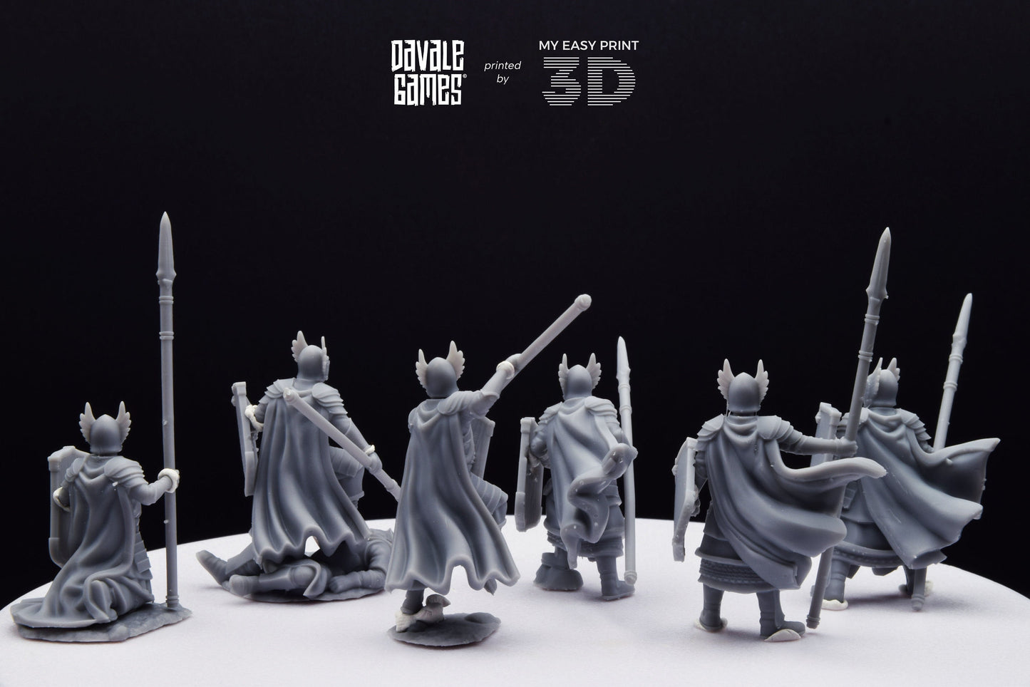 Guards of the Grey Tree - Foot - Grey Castle - Davale Games - 3D Printed with high quality resin for LOTR/D&D games