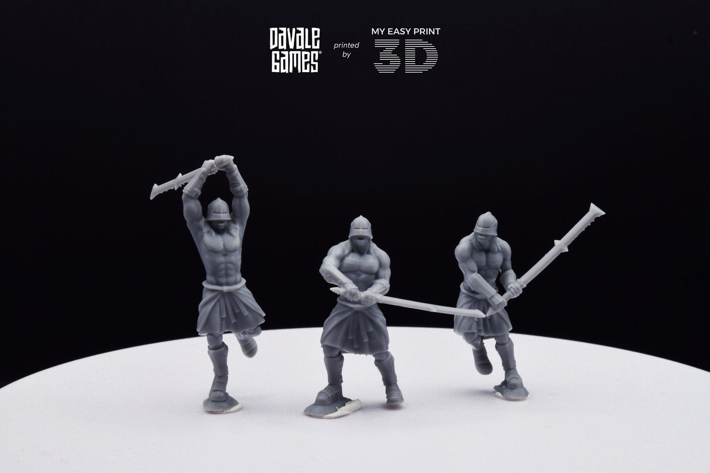 Blood-Handed Bersekers - Davale Games - 3D Printed with high quality resin for LOTR/D&D games