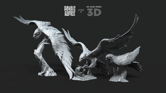 Eagles - Davale Games - 3D Printed with high quality resin for LOTR/D&D games