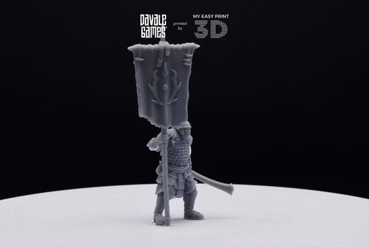Regular Orc Banner - Davale Games - 3D Printed with high quality resin for LOTR/D&D games