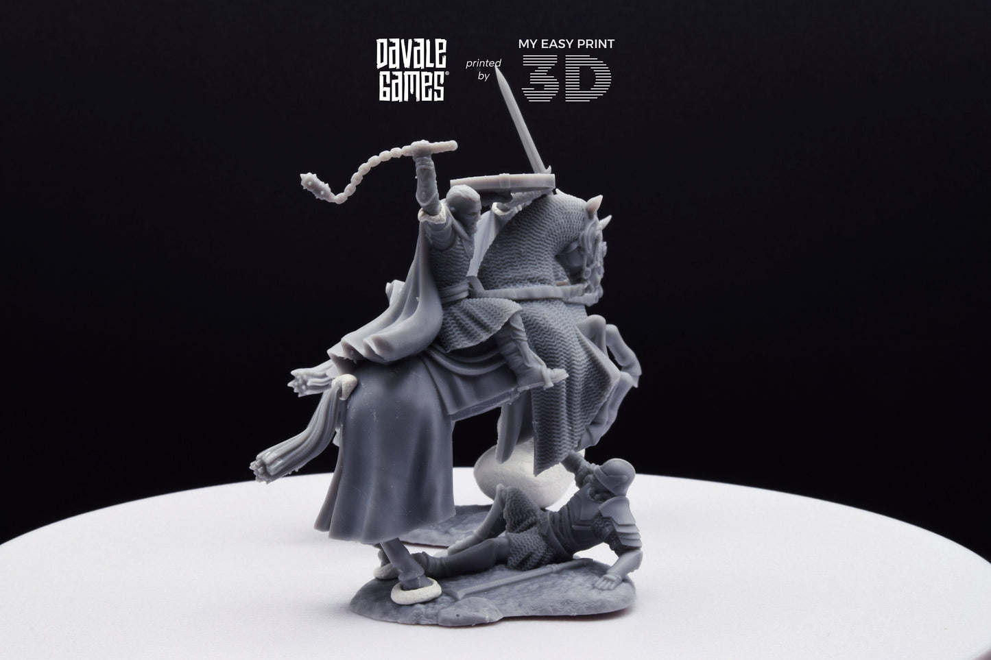 West Humans Hammer Sons Cavalry - Extra Poses - Mounted - Davale Games - 3D Printed with high quality resin for LOTR/D&D games