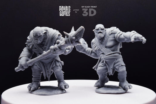 Anagar Trolls - Dead City - Davale Games - 3D Printed with high quality resin for LOTR/D&D games