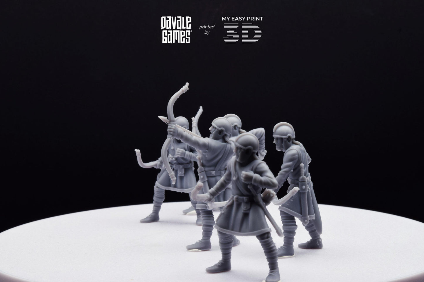 Roman Archers - Davale Games - Historical games - 3D Printed with high quality resin
