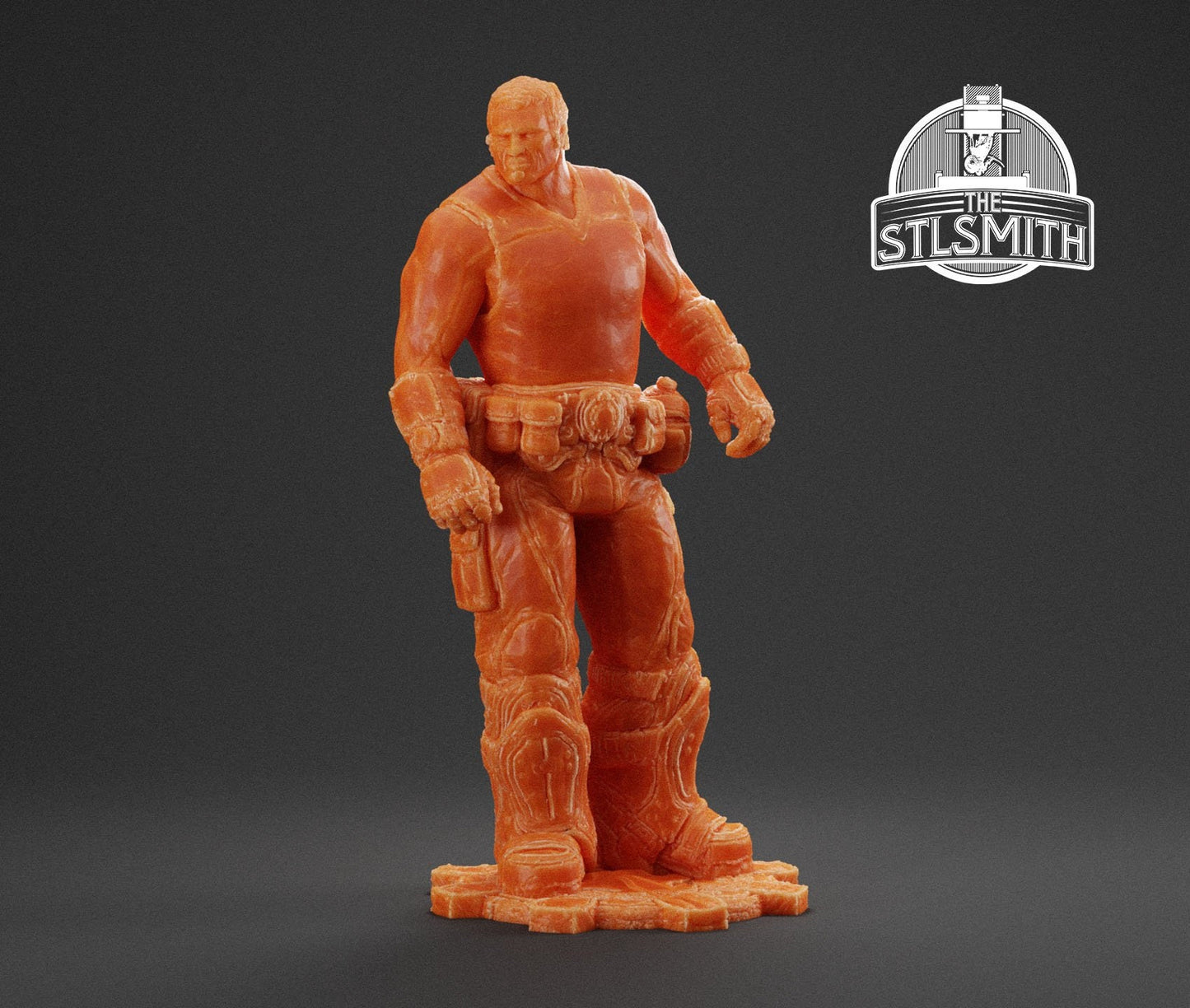Gears Of War Marcus Fenix Casual Ot Miniature - TheSTLSmith - 3D Printed with high quality resin for Skirmish/D&D games