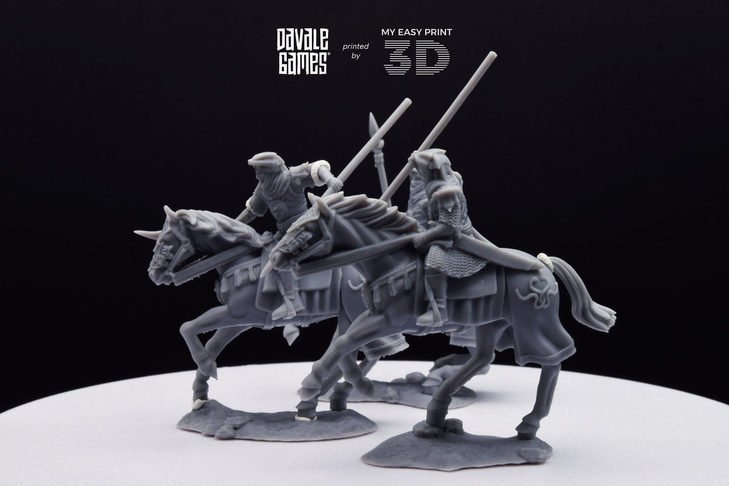 Snake Rider on Horse - Mounted - Davale Games - 3D Printed with high quality resin for LOTR/D&D games