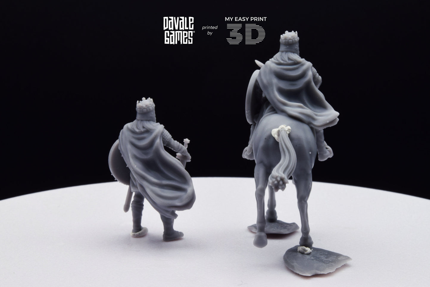 King Theodomir - Foot and Mounted - Davale Games - Historical games - 3D Printed with high quality resin