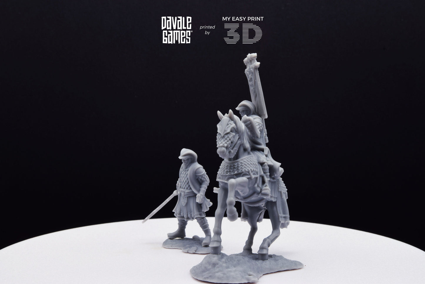 Snake Lord - Foot and Mounted - Davale Games - 3D Printed with high quality resin for LOTR/D&D games