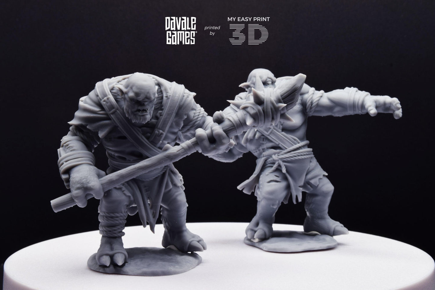 Anagar Trolls - Dead City - Davale Games - 3D Printed with high quality resin for LOTR/D&D games