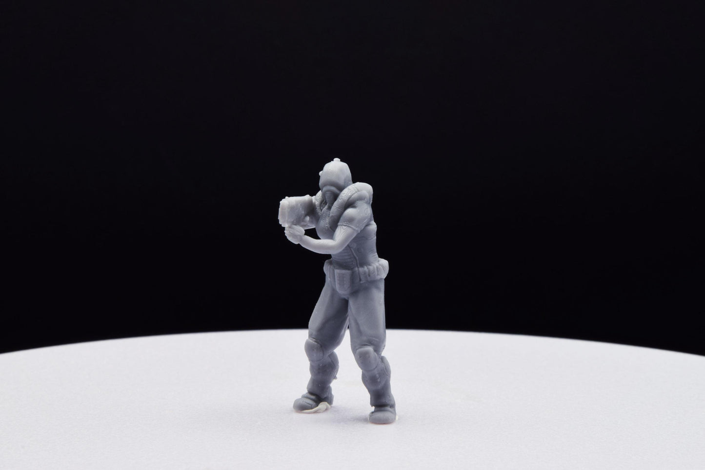 Doom UAC Marine 02 Miniature - Fanmade - TheSTLSmith - 3D Printed with high quality resin for Skirmish/D&D games