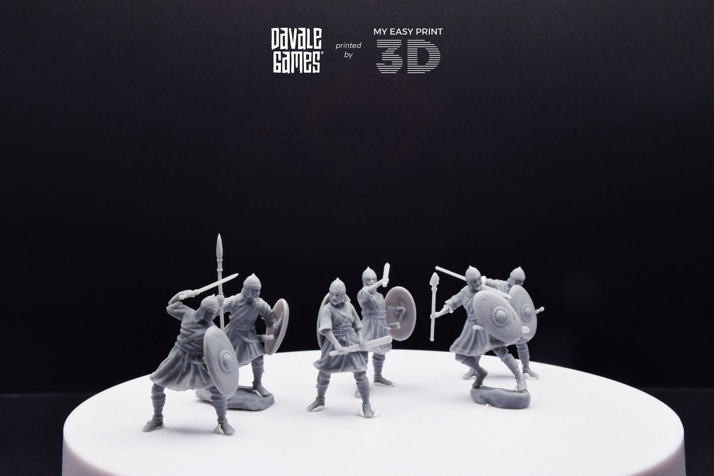 Visigoths on foot - Davale Games - Historical games - 3D Printed with high quality resin