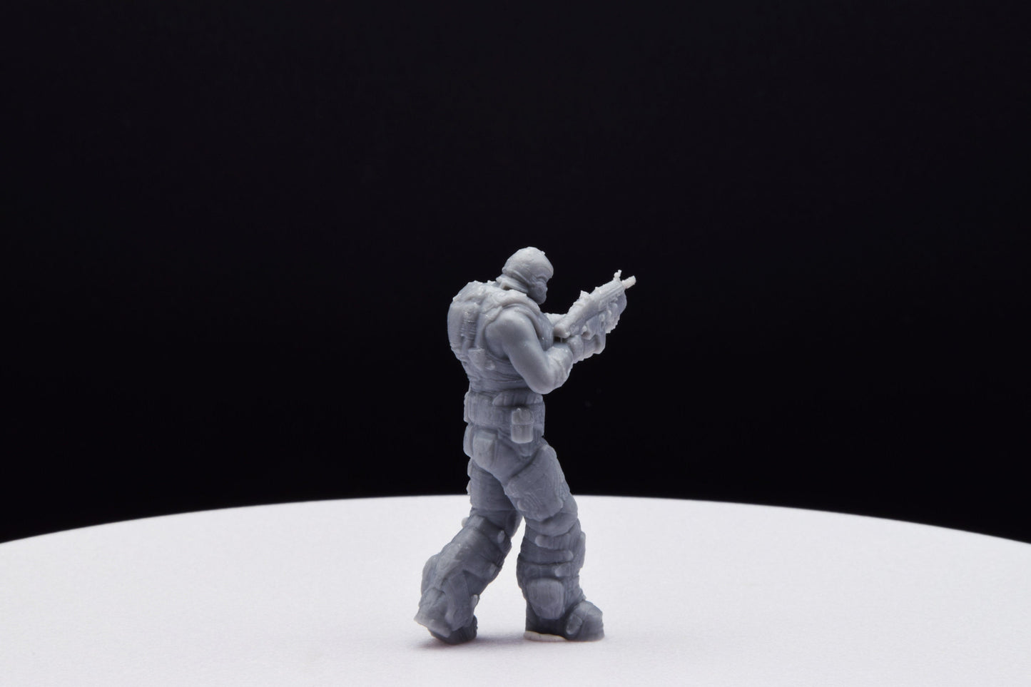 Gears Of War COG Soldier Summer Ot Miniature - TheSTLSmith - 3D Printed with high quality resin for Skirmish/D&D games