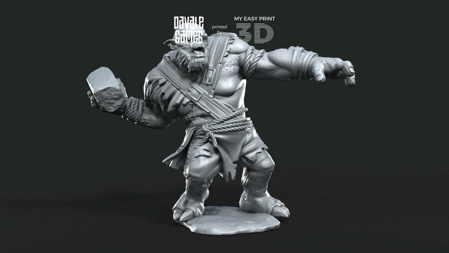 Anagar Trolls - Dead City - Davale Games - 3D Printed with high quality resin for LOTR/D&D games